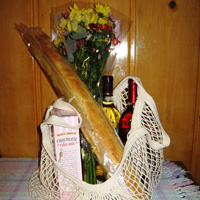 EuroSac� String Net  Shopping Bag, Natural, Short Handle Length